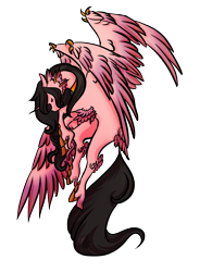 Size: 1931x2480 | Tagged: safe, artist:oneiria-fylakas, imported from derpibooru, oc, oc only, oc:ibath, alicorn, original species, pony, seraph, seraphicorn, female, mare, multiple wings, simple background, solo, transparent background