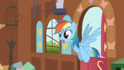 Size: 480x270 | Tagged: safe, artist:stoic5, artist:tiarawhy, imported from derpibooru, fluttershy, rainbow dash, pegasus, pony, animated, blushing, caught, clothes, computer, crying, embarrassed, explicit source, female, fluttercry, fluttershy's cottage, gif, green panties, green underwear, implied mooning, implied undressing, laptop computer, legs shaking, mare, panties, pantsu.html, questionable source, show accurate, striped panties, striped underwear, suggestive source, this ended in tears, underwear
