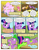 Size: 612x792 | Tagged: safe, artist:newbiespud, edit, edited screencap, imported from derpibooru, screencap, applejack, fluttershy, pinkie pie, rainbow dash, rarity, spike, twilight sparkle, dragon, earth pony, ferret, girabbit, pegasus, pony, rabbit, raccoon, unicorn, comic:friendship is dragons, the return of harmony, animal, annoyed, burp, clothes, cloud, comic, cotton candy, cotton candy cloud, dialogue, dragon mail, dragonfire, eating, eyes closed, female, fire, fire breath, fire burp, food, green fire, hat, lasso, male, mane seven, mane six, mare, popcorn, puffy cheeks, raincoat, rope, screencap comic, slit eyes, slit pupils, smiling, unicorn twilight
