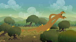 Size: 2100x1181 | Tagged: safe, imported from derpibooru, screencap, hydra, feeling pinkie keen, bubble, froggy bottom bog, mangrove tree, multiple heads, splashing, swamp, tree