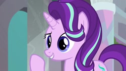 Size: 1920x1080 | Tagged: safe, imported from derpibooru, screencap, starlight glimmer, pony, a horse shoe-in, female, mare, solo