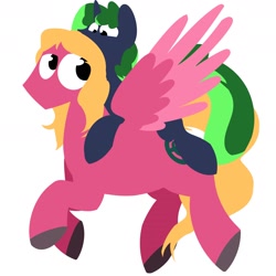 Size: 1800x1800 | Tagged: safe, artist:acesential, deleted from derpibooru, imported from derpibooru, oc, oc:immel, oc:veloxen, pegasus, pony, unicorn, carrying, duo