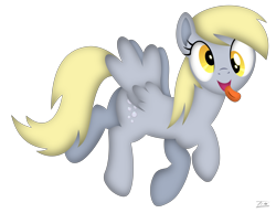 Size: 6286x4843 | Tagged: safe, artist:tim244, imported from derpibooru, derpy hooves, pegasus, pony, cute, daaaaaaaaaaaw, derp, derpabetes, female, mare, open mouth, silly, silly pony, simple background, solo, tongue out, transparent background