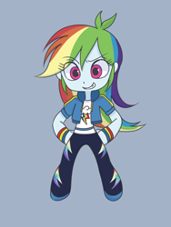 Size: 2448x3264 | Tagged: safe, artist:haibaratomoe, imported from derpibooru, rainbow dash, equestria girls, chibi, cute, female, simple background, solo