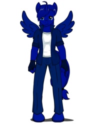Size: 720x902 | Tagged: safe, imported from derpibooru, oc, oc only, oc:thumper, alicorn, anthro, clothes, solo