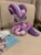 Size: 1536x2048 | Tagged: safe, artist:klplushies, imported from derpibooru, starlight glimmer, pony, unicorn, couch, cute, female, glimmerbetes, magazine, photo, plushie, reading, sitting, solo, tongue out