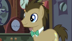 Size: 1920x1080 | Tagged: safe, imported from derpibooru, screencap, doctor whooves, time turner, pony, a horse shoe-in, male, solo