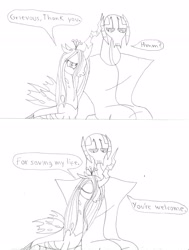 Size: 2232x2952 | Tagged: safe, artist:avispaneitor, imported from derpibooru, queen chrysalis, crossover, general grievous, star wars