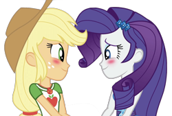 Size: 1690x1141 | Tagged: safe, editor:larryboyfan1996, imported from derpibooru, applejack, rarity, equestria girls, equestria girls series, rollercoaster of friendship