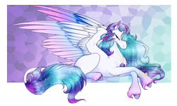 Size: 3263x1960 | Tagged: safe, artist:oneiria-fylakas, imported from derpibooru, oc, oc only, oc:shining star, pegasus, pony, female, mare, prone, solo