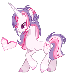 Size: 806x890 | Tagged: safe, artist:xxcutecookieswirlsxx, imported from derpibooru, oc, oc only, oc:athena, pony, unicorn, female, mare, offspring, parent:princess cadance, parent:shining armor, parents:shiningcadance, simple background, solo, transparent background