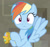 Size: 828x773 | Tagged: safe, imported from derpibooru, screencap, rainbow dash, pegasus, pony, daring doubt, cropped, cute, dashabetes, female, looking at you, mare, solo, truth talisman