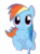 Size: 249x338 | Tagged: safe, imported from derpibooru, rainbow dash, pony, animated, fast, female, gif, loop, solo, stroke, very fast doggo running at incredible hihg speed, wings