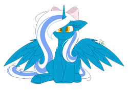 Size: 700x500 | Tagged: safe, artist:redheartponiesfan, imported from derpibooru, oc, oc only, oc:fleurbelle, alicorn, pony, bow, female, hair bow, mare, pixel art, simple background, solo, transparent background