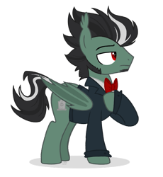 Size: 655x711 | Tagged: safe, artist:pgthehomicidalmaniac, imported from derpibooru, oc, oc only, oc:count grimyard, bat pony, pony, vampony, base used, clothes, male, simple background, solo, stallion, suit, transparent background