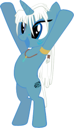 Size: 349x601 | Tagged: safe, artist:cmeschia, imported from derpibooru, pony, unicorn, atlantis: the lost empire, bipedal, crossover, kida, ponified, simple background, transparent background