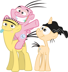 Size: 4512x4776 | Tagged: safe, artist:andoanimalia, imported from derpibooru, pony, crossover, ed, ed edd n eddy, edd, eddy, ponified, simple background, transparent background