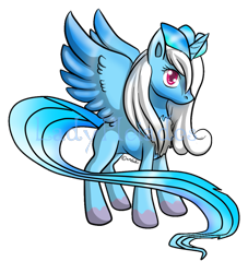 Size: 851x939 | Tagged: safe, artist:zenkitsune, imported from derpibooru, oc, alicorn, articuno, pony, alicorn oc, crossover, pokémon, ponified, simple background, transparent background