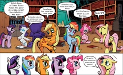 Size: 1020x625 | Tagged: safe, edit, idw, imported from derpibooru, applejack, fluttershy, pinkie pie, rainbow dash, rarity, twilight sparkle, alicorn, earth pony, pegasus, pony, unicorn, spoiler:comic, spoiler:comic17, exploitable meme, kamen rider, kamen rider build, mane 6 interests, mane six, meme, obligatory pony, twilight sparkle (alicorn)