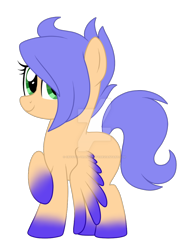 Size: 800x1060 | Tagged: safe, artist:crystal-tranquility, imported from derpibooru, oc, oc only, oc:feather fall, pegasus, pony, colored wings, colored wingtips, deviantart watermark, female, filly, obtrusive watermark, simple background, solo, transparent background, watermark