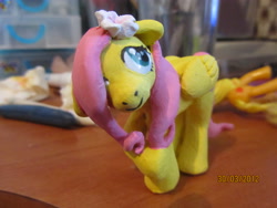 Size: 4320x3240 | Tagged: safe, artist:lirazio, imported from derpibooru, pegasus, pony, craft, female, hair over one eye, mare, photo, sculpey, sculpture, solo