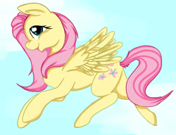 Size: 769x591 | Tagged: safe, artist:lirazio, imported from derpibooru, fluttershy, pegasus, pony, female, mare, solo