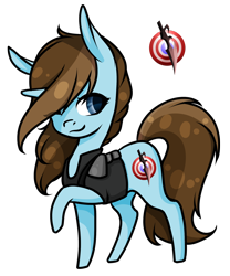 Size: 1024x1228 | Tagged: safe, artist:oneiria-fylakas, imported from derpibooru, oc, oc only, oc:alex, pony, unicorn, chibi, clothes, female, mare, simple background, solo, transparent background, vest