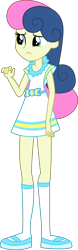 Size: 2482x7969 | Tagged: safe, artist:marcorois, artist:marcorulezzz, imported from derpibooru, bon bon, sweetie drops, equestria girls, clothes, female, simple background, solo, transparent background, vector