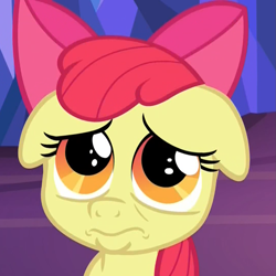 Size: 1079x1078 | Tagged: safe, imported from derpibooru, screencap, apple bloom, earth pony, pony, growing up is hard to do, adorabloom, begging, cropped, cute, faic, female, filly, floppy ears, frown, pouting, pouty lips, puppy dog eyes, sad, solo