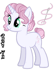 Size: 886x1142 | Tagged: safe, artist:starling-sentry-yt, artist:x-dainichi-x, imported from derpibooru, oc, oc only, oc:quartzo rosa, pony, unicorn, female, mare, offspring, parent:fancypants, parent:rarity, parents:raripants, simple background, solo, transparent background