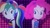 Size: 2560x1440 | Tagged: artist needed, safe, imported from derpibooru, pinkie pie, rainbow dash, equestria girls, equestria girls series, i'm on a yacht, spoiler:eqg series (season 2), female, neon eg logo