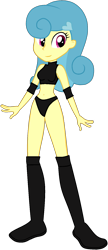 Size: 685x1582 | Tagged: safe, artist:invisibleink, artist:marcusvanngriffin, artist:vicakukac200, edit, imported from derpibooru, lemon hearts, equestria girls, background human, belly button, boots, clothes, elbow pads, female, knee pads, midriff, shoes, simple background, solo, sports, sports bra, sports panties, transparent background, vector, wrestler, wrestling