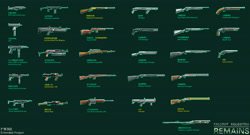 Size: 2971x1600 | Tagged: safe, artist:wangkingfun, imported from derpibooru, oc, oc:black eightball, pony, fallout equestria, game: fallout equestria: remains, chinese, fanfic, fanfic art, game, gun, rifle, shotgun, submachinegun, weapon