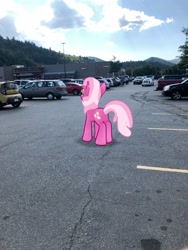 Size: 3024x4032 | Tagged: safe, imported from derpibooru, photographer:undeadponysoldier, cheerilee, pony, augmented reality, car, female, food, gameloft, irl, mare, parking lot, photo, ponies in real life, subway, suv, van, vehicle, walmart