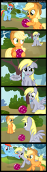 Size: 1000x3605 | Tagged: safe, artist:coltsteelstallion, edit, imported from derpibooru, applejack, derpy hooves, rainbow dash, pegasus, pony, ball, comic, cyrillic, feels, female, mare, russian, sad, speech bubble, translation