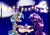 Size: 1100x768 | Tagged: safe, artist:chazmazda, imported from derpibooru, oc, oc only, bat pony, pony, unicorn, candle, cel shading, cell shaded, commission, female, looking at each other, male, mare, romantic, table