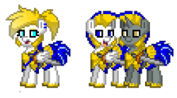 Size: 450x250 | Tagged: safe, artist:venombronypl, imported from derpibooru, pony, pony town, royal guard, simple background