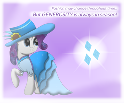 Size: 3000x2500 | Tagged: safe, artist:php124, artist:thevintagepone, imported from derpibooru, rarity, pony, unicorn, element of generosity, female, flower in hat, hat, rarity's cutie mark, solo