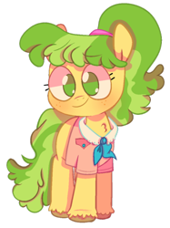 Size: 500x669 | Tagged: safe, artist:pinkiespresent, imported from derpibooru, chickadee, ms. peachbottom, earth pony, pony, games ponies play, chest fluff, cute, female, mare, no pupils, peachabetes, simple background, solo, transparent background, unshorn fetlocks