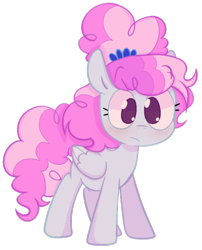 Size: 500x619 | Tagged: safe, artist:pinkiespresent, imported from derpibooru, cotton sky, pegasus, pony, background pony, female, mare, no pupils, simple background, solo, transparent background