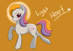 Size: 2480x1754 | Tagged: safe, artist:mediocre, imported from derpibooru, light heart, pony, cute, female, g2, heart, lightheartbetes, simple background, solo