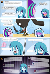 Size: 1500x2250 | Tagged: safe, artist:jase1505, imported from derpibooru, aria blaze, sonata dusk, elephant, series:dusk oceanos, equestria girls, ask, comic, crazy face, faic, sharp teeth, suplex, teeth, tumblr