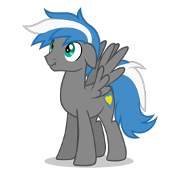 Size: 894x894 | Tagged: safe, artist:oblivionfall, imported from derpibooru, oc, oc only, oc:cloud zapper, pegasus, pony, male, solo, stallion