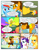 Size: 612x792 | Tagged: safe, artist:newbiespud, edit, edited screencap, imported from derpibooru, screencap, applejack, aura (character), boneless, carrot top, cheese sandwich, cherry cola, cherry fizzy, coco crusoe, daisy, dizzy twister, doctor whooves, flower wishes, golden harvest, lyra heartstrings, merry may, minuette, orange swirl, pinkie pie, rainbow dash, rarity, roseluck, shoeshine, spike, sunshower raindrops, time turner, earth pony, pegasus, pony, unicorn, comic:friendship is dragons, pinkie pride, accordion, aura (g4), background pony, background pony audience, bucking, cheese, comic, dialogue, eyes closed, female, filly, fondue, food, freckles, grin, hat, looking up, madonna (character), male, mare, melody (g4), musical instrument, rubber chicken, screencap comic, singing, smiling, stallion, sunburst background