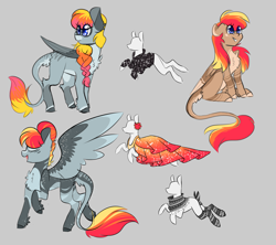 Size: 4500x4000 | Tagged: safe, artist:crazysketch101, imported from derpibooru, oc, oc only, oc:crazy looncrest, pegasus, pony, leonine tail, tail