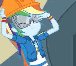 Size: 759x663 | Tagged: safe, imported from derpibooru, screencap, rainbow dash, constructive criticism, equestria girls, equestria girls series, animated, choose rainbow dash, choose your own ending (season 1), constructive criticism: rainbow dash, cropped, cute, dashabetes, female, geode of super speed, gif, magical geodes, smiling, solo