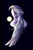 Size: 4000x6000 | Tagged: safe, artist:pipoupip, imported from derpibooru, oc, oc only, oc:mya, pegasus, pony, abstract background, ear fluff, female, floppy ears, lidded eyes, long mane, looking at you, mare, slit eyes, slit pupils, solo, sun