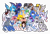 Size: 16626x11341 | Tagged: safe, artist:peace anya, imported from derpibooru, oc, oc only, oc:anya, oc:feather-d, oc:fire wind, oc:firefly, oc:horse shoe, oc:ma guhua, oc:soda, oc:steve, bat pony, earth pony, original species, pegasus, pony, unicorn, 2020 community collab, derpibooru community collaboration, chinese, female, male, mare, photo, simple background, stallion, transparent background