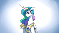 Size: 1280x720 | Tagged: safe, artist:anticular, edit, imported from derpibooru, princess celestia, princess luna, twilight sparkle, alicorn, pony, ask sunshine and moonbeams, 2001: a space odyssey, alicorn eclipse, also sprach zarathustra, animated, eclipse, eyes closed, female, looking at you, luna eclipsing celestia, mare, musical instrument, pun, raised hooves, richard strauss, solar eclipse, sound, sped up, speed up, trumpet, visual pun, webm