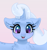 Size: 1917x2050 | Tagged: safe, artist:xbi, imported from derpibooru, trixie, pony, unicorn, bust, chest fluff, cute, diatrixes, female, gradient background, looking at you, mare, portrait, solo